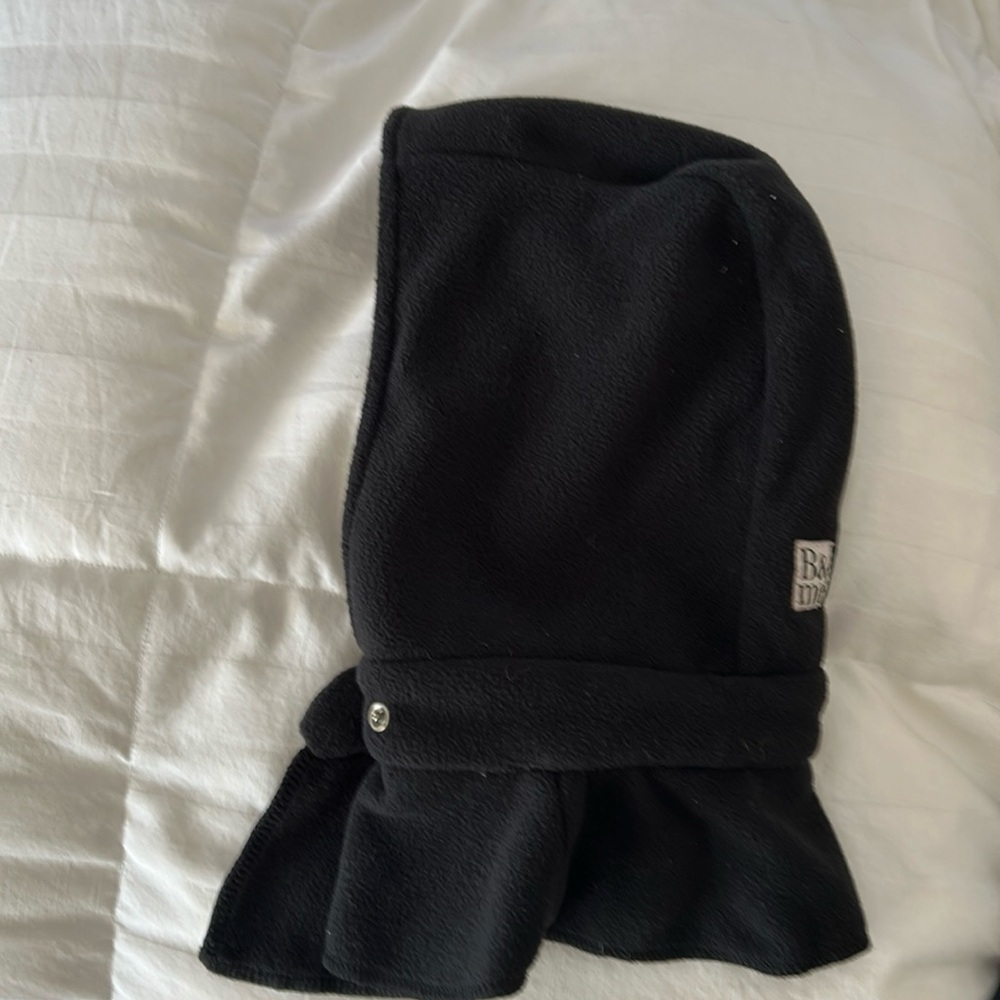 B & me black flannel hood o/s